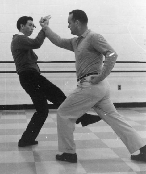 Bob Smith (right) in action